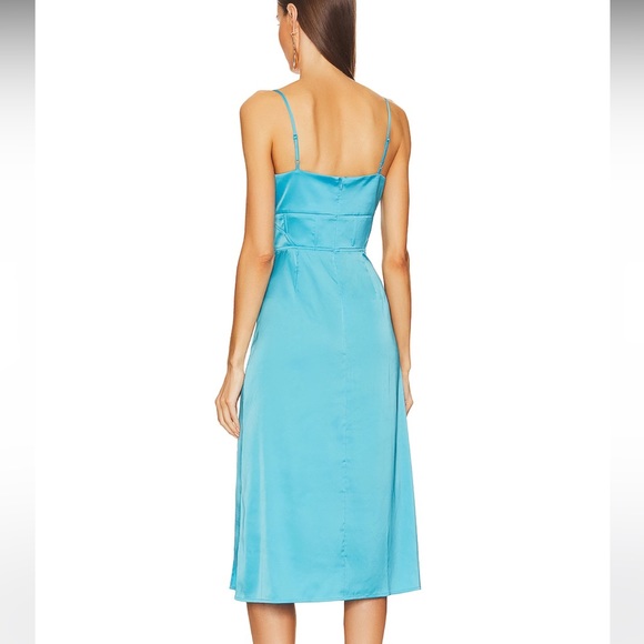 Steve Madden Aimee Blue Midi Dress - Picture 3 of 8